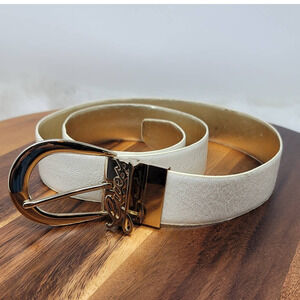 Guess Off White Gold Belt Women's Size XL